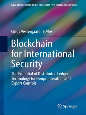 cover image of Blockchain for International Security